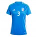 Maillot de foot Italie Federico Dimarco #3 Domicile vêtements Femmes Europe 2024 Manches Courtes